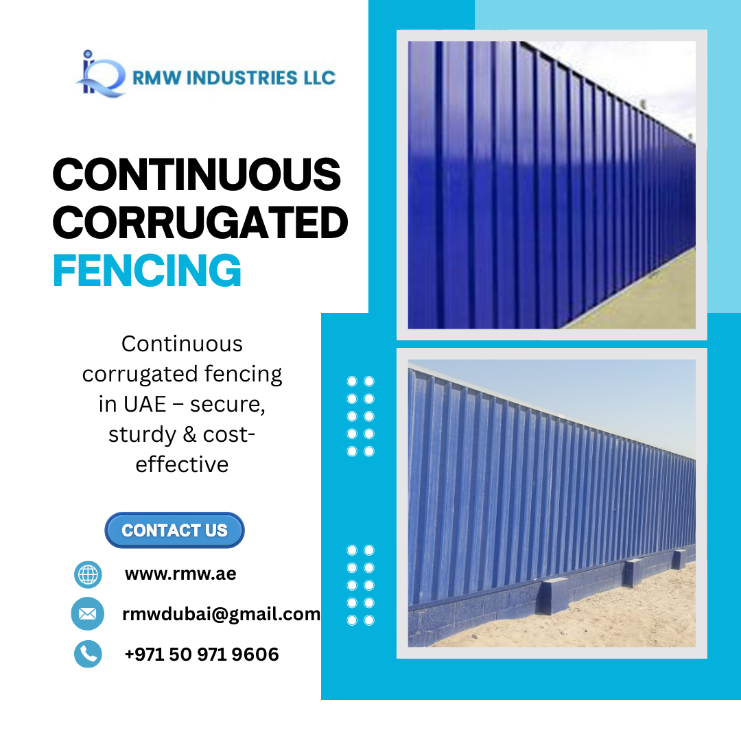 Continuous Corrugated Fencing in UAE