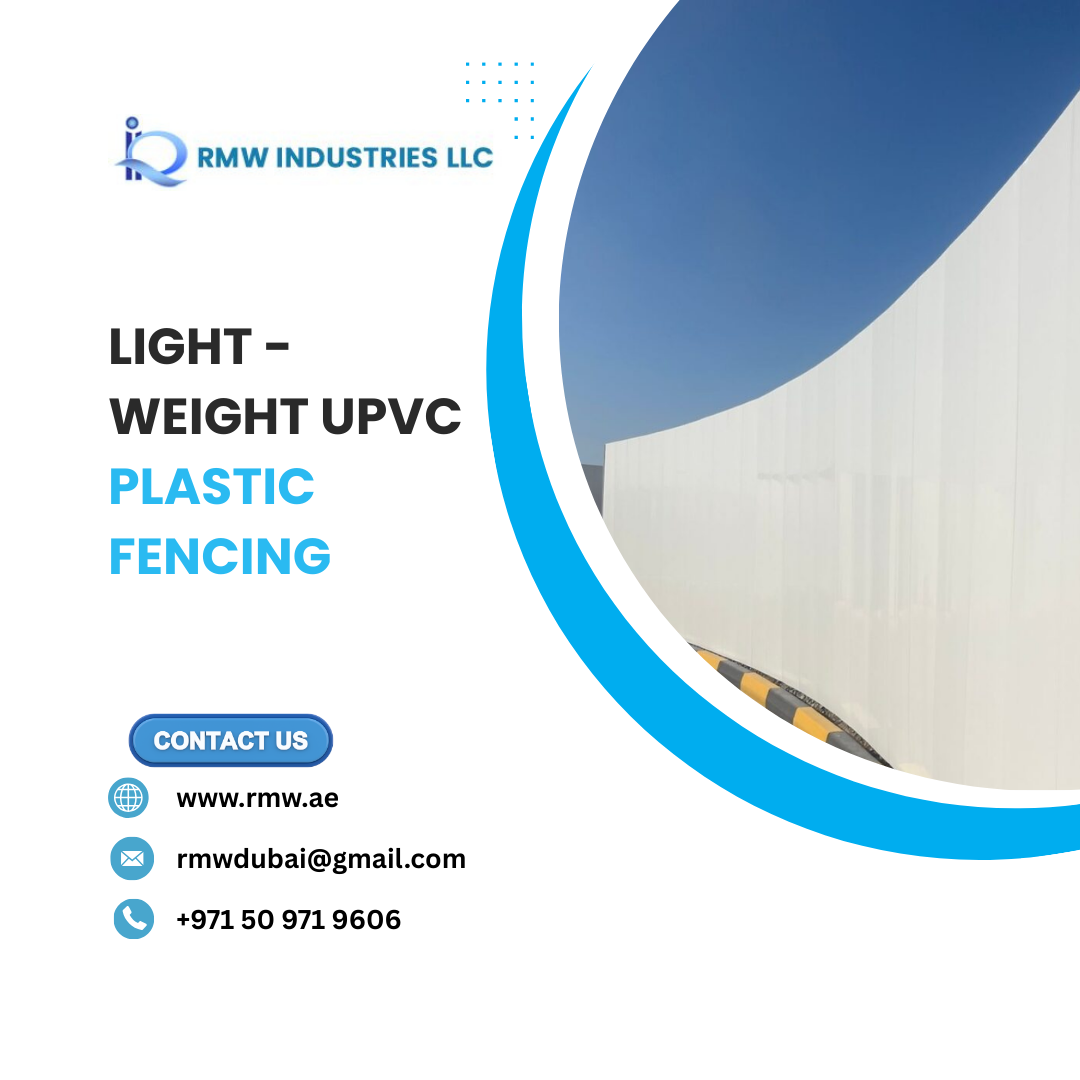 Durable Light Weight UPVC Plastic Fencing in UAE