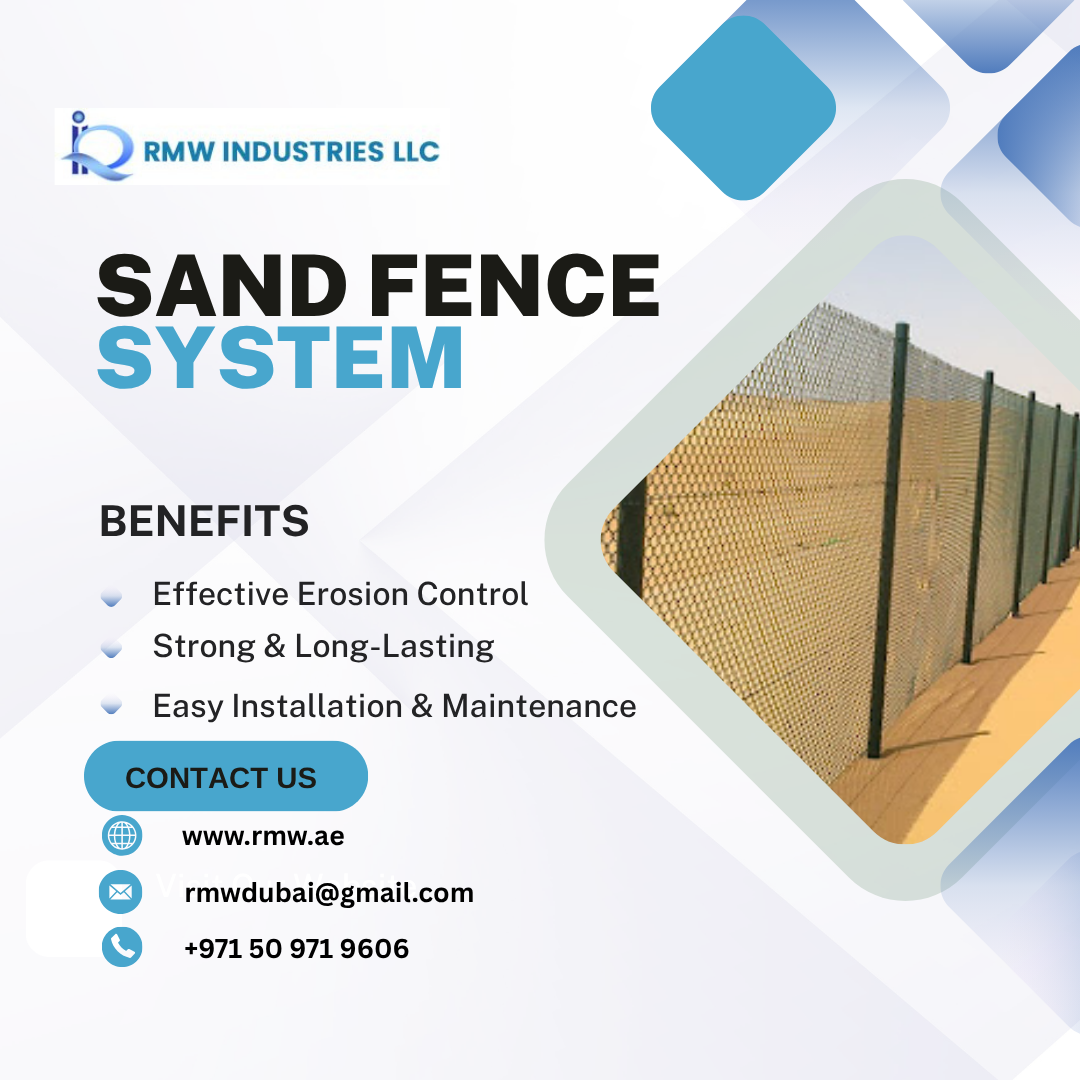 High-Performance Sand Fence System in UAE for Effective Desert Control