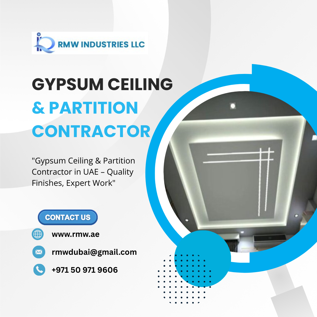 Expert Gypsum Ceiling & Partition Contractor in UAE