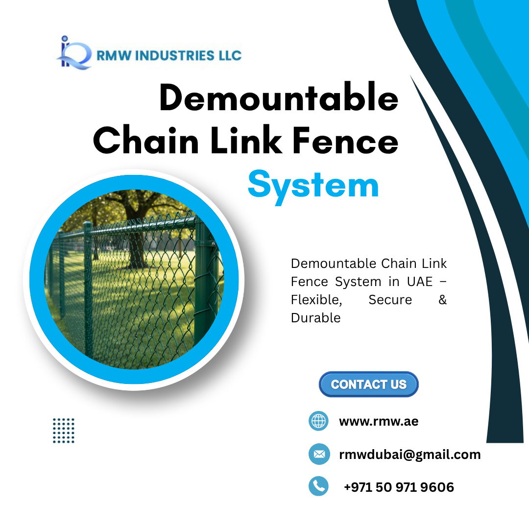 Demountable Chain Link Fence System in UAE